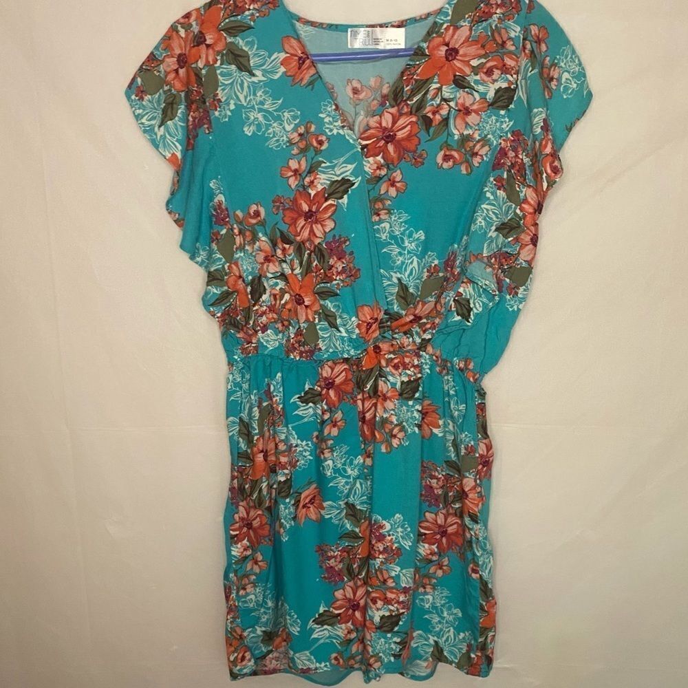 NWOT Time and Tru floral romper size M(8-10)